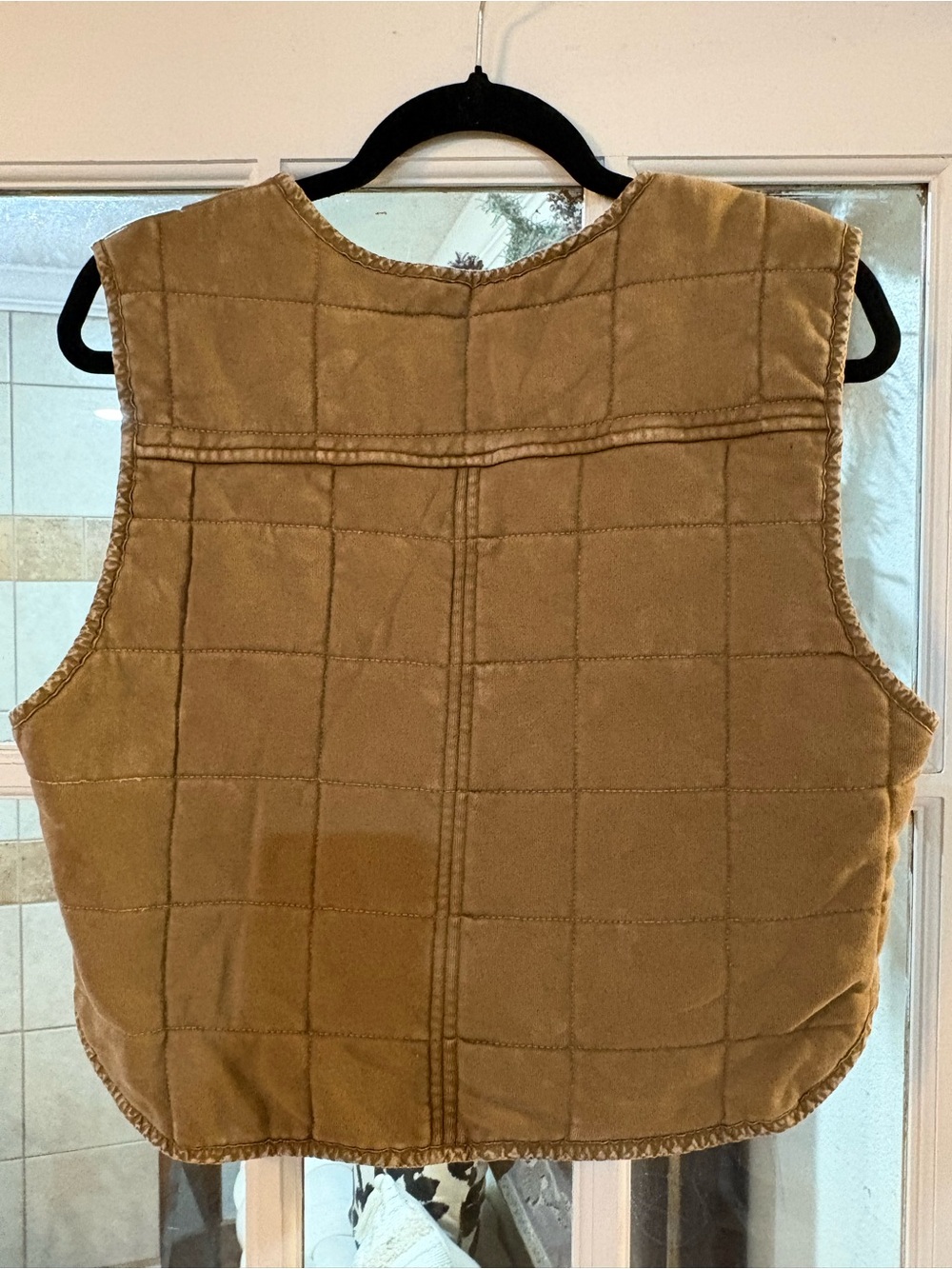 Double Zero Quilted Utility Vest Small Cotton Western Equestrian Farmhouse Cotta - Picture 6 of 7